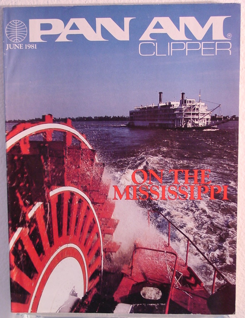 1981 June, Clipper in-flight Magazine with a cover story on the Mississippi River.